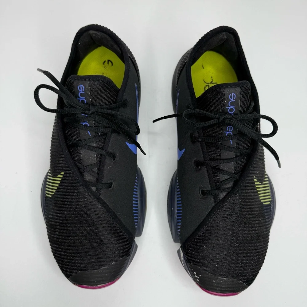 Nike Training Air Zoom SuperRep 2 Sneakers Black Cyber Multi CU5925-010 Size 9